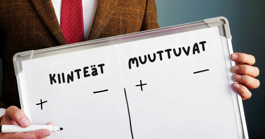 yrityksen kiinteät kulut