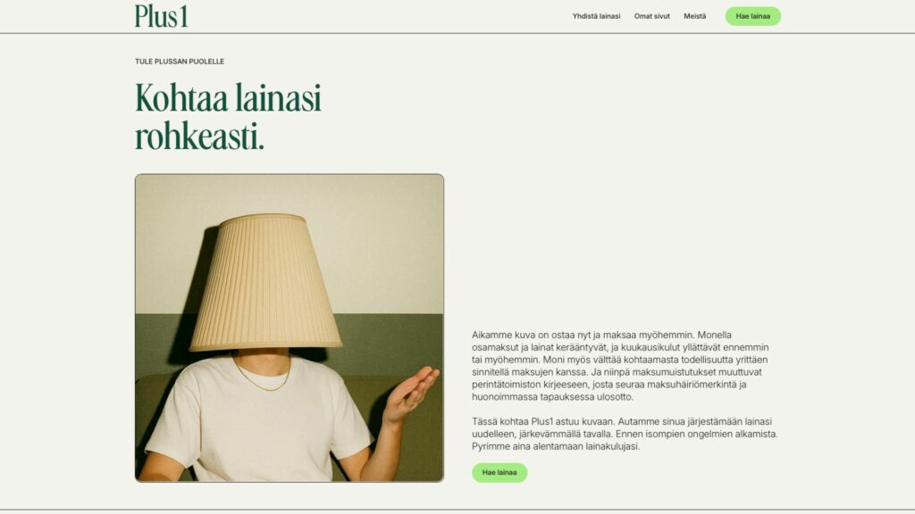 Plus1 laina kokemuksia